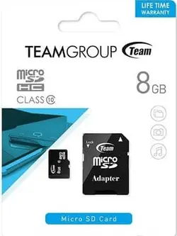 TEAM GROUP Class 10 20MBps microSDHC With Adapter – 8GB