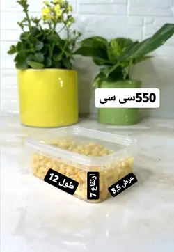 ظروف فریزری 550 سی سی