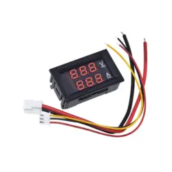 ماژول ولتمتر و آمپرمتر روپنلی قرمز 100V/10A | فروش عمده | عمده فروشی الکترونیک سان سون