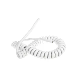 کابل فنری سفید 4 رشته 24AWG شیلد دار - خارجی | فروش عمده | عمده فروشی الکترونیک سان سون