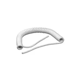 کابل فنری سفید 4 رشته 24AWG شیلد دار - خارجی | فروش عمده | عمده فروشی الکترونیک سان سون