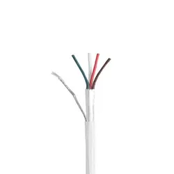 کابل فنری سفید 4 رشته 24AWG شیلد دار - خارجی | فروش عمده | عمده فروشی الکترونیک سان سون