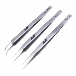پنس آنتی استاتیک استیل بلند سرکج AAA-14w | فروش عمده | عمده فروشی الکترونیک سان سون
