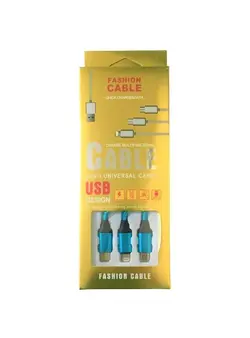 کابل شارژ 3 کاره FASHION CABLE | فروش عمده | عمده فروشی الکترونیک سان سون
