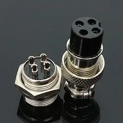 کانکتور فلزی نظامی 4 پین GX-16 4PIN | فروش عمده | فروش ویژه % | فروشگاه سان سون