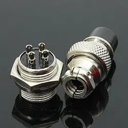 کانکتور فلزی نظامی 4 پین GX-16 4PIN | فروش عمده | فروش ویژه % | فروشگاه سان سون