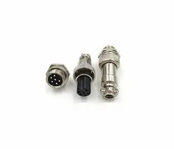 کانکتور فلزی نظامی 6 پین GX-12 6PIN | فروش عمده | عمده فروشی الکترونیک سان سون