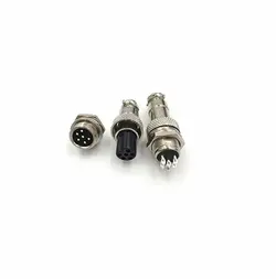 کانکتور فلزی نظامی 6 پین GX-12 6PIN | فروش عمده | عمده فروشی الکترونیک سان سون