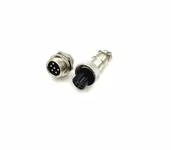 کانکتور فلزی نظامی 6 پین GX-12 6PIN | فروش عمده | عمده فروشی الکترونیک سان سون