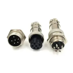 کانکتور فلزی نظامی 6 پین GX-16 6PIN | فروش عمده | عمده فروشی الکترونیک سان سون