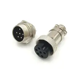 کانکتور فلزی نظامی 6 پین GX-16 6PIN | فروش عمده | عمده فروشی الکترونیک سان سون