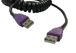 کابل فنری USB دو سر نر | فروش عمده