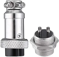 کانکتور فلزی نظامی 2 پین GX-16 2PIN | فروش عمده | عمده فروشی الکترونیک سان سون