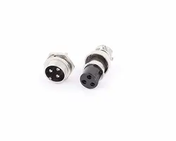 کانکتور فلزی نظامی 3 پین GX-16 3PIN | فروش عمده | عمده فروشی الکترونیک سان سون