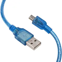 کابل تبدیل USB-A به Mini USB شیلددار 30 سانت | عمده فروشی الکترونیک سان سون