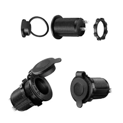 فیش فندکی ماشین مادگی ضدآب درب دار | عمده فروشی الکترونیک سان سون