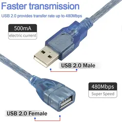 کابل افزایش طول کوتاه 2.0 USB طول 50 سانتی متر | عمده فروشی الکترونیک سان سون