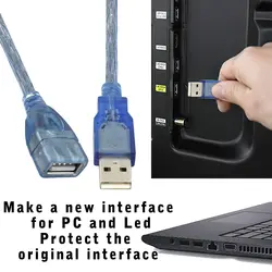 کابل افزایش طول کوتاه 2.0 USB طول 50 سانتی متر | عمده فروشی الکترونیک سان سون
