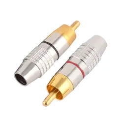 کانکتور نری AV-RCA نقره ای سرکابلی پیچی | عمده فروشی الکترونیک سان سون