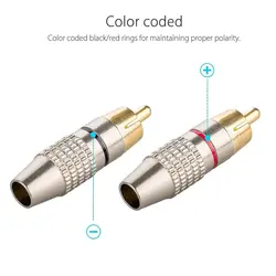 کانکتور نری AV-RCA نقره ای سرکابلی پیچی | عمده فروشی الکترونیک سان سون