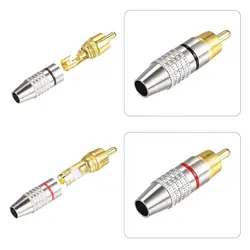 کانکتور نری AV-RCA نقره ای سرکابلی پیچی | عمده فروشی الکترونیک سان سون