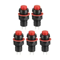 کلید فشاری مهره خور 2 پایه 10mm - DS211 قرمز | عمده فروشی الکترونیک سان سون