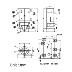 جک هدفون 3.5mm استریو 6Pin مدل PJ-311D | عمده فروشی الکترونیک سان سون