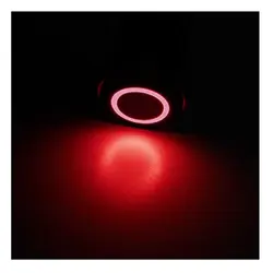 کلید شستی استیل قرمز LED دار قطر 12V/24V - 19mm | عمده فروشی الکترونیک سان سون
