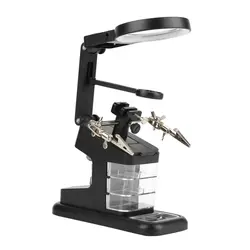 گیره مونتاژ حرفه ای سه ذره بین TE-803 - کشو دار | عمده فروشی الکترونیک سان سون