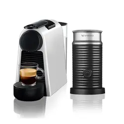 قهوه ساز نسپرسو اسنزا دلونگی با شیر Essenza Mini Delonghi &amp; Aeroccino سفید