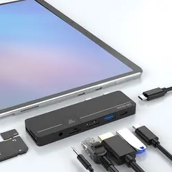 داک استیشن MS Dock برای سرفیس پرو X/8/9 به همراه LAN