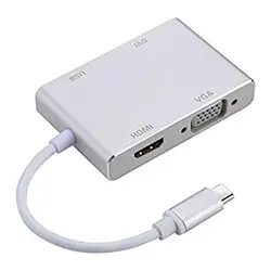 مبدل 4 کاره Type-C به VGA, HDMI, DVI و USB