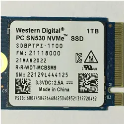 هارد ssd وسترن دیجیتال 1 ترابایت مخصوص مایکروسافت سرفیس