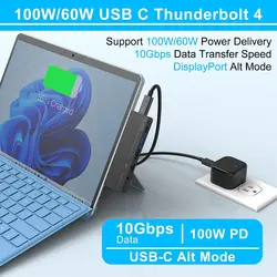 هاب 8 پورت متصل آواتک مدل MB - مخصوص سرفیس پرو 8 , 9 , USB TYPE-C X