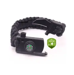 دستبند پاراکورد چاقو و چخماق دار تاکتیکال
