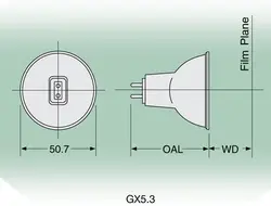 لامپ میکروسکوپ - آندوسکوپی | Ushio EKE 21V-150W Halogen Projector lamp