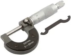 میکرومتر بیرونی 25-0 میلی متر | Outside micrometer 0 - 25 mm / 0.01 mm