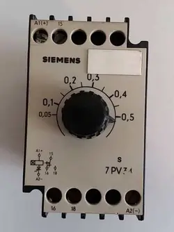 رله تایمر زیمنس 110 ولت 5 آمپر | Siemens 7PV 3410-1EA 0,05-0,5s Time Relay