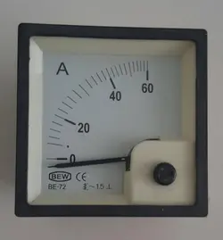 آمپرمتر آنالوگ تابلویی 60 آمپر ای سی ، BEW Ammeter AC 60A
