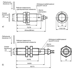 سنسور القایی 24 ولت سه سیمه ، Non-contact inductive sensor БТП-211-24У3