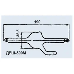 لامپ اگزنون (تخلیه گازی) 500 وات 76 ولت ، Gas discharge lamp ДРШ 500М