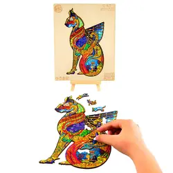 پازل چوبی وود بست مدل مجسمه گربه Wood Bests Cat Statue