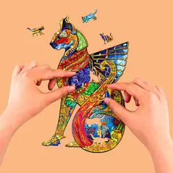 پازل چوبی وود بست مدل مجسمه گربه Wood Bests Cat Statue