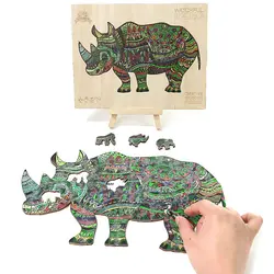 پازل چوبی وود بست مدل کرگدن مراقب Wood Bests Watchful Rhino