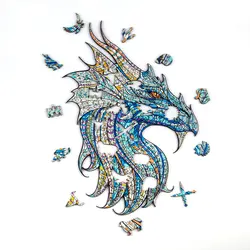 پازل چوبی وود بست مدل اژدها جنجگو Wood Bests Warrior Dragon