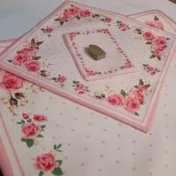سجاده سه تیکه مخمل طرح صنم