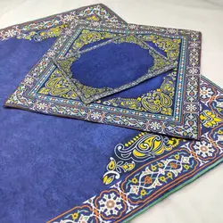 سجاده سه تیکه مخمل طرح سحاب