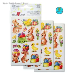 برچسب 3 برگی آلمانی طرح خرگوش عید پاک