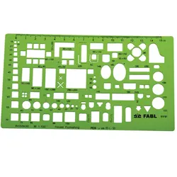 شابلون مبلمان فابل - مقیاس 1:100 - فروشگاه اینترنتی تحریر بازار