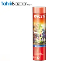 مداد رنگی 24 رنگ استوانه ای فلزی فکتیس - فروشگاه اینترنتی تحریر بازار